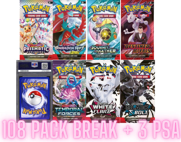 8/29 Friday Sampler Break #1 (108 Pack + 3 PSA)